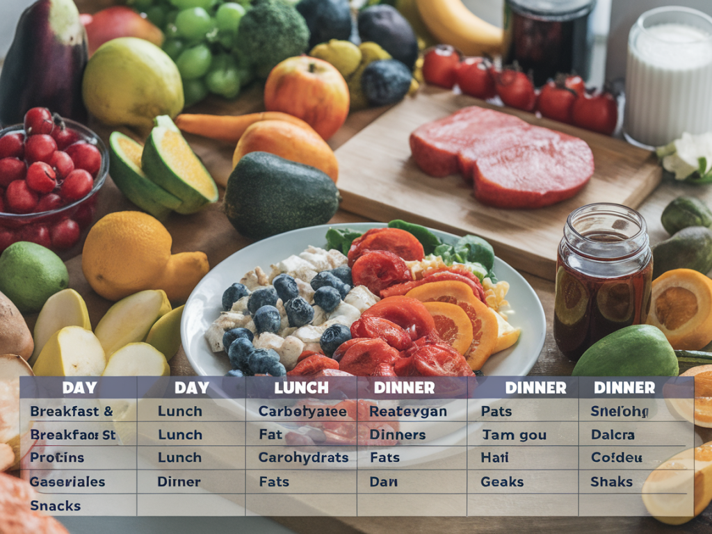 Plan de repas personnalisé pour une prise de masse propre en 8 semaines sans excès de calories liquides